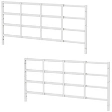2 PACK Fixed Window Safety Guard 19 x54 Adjustable Prevent Falls White
