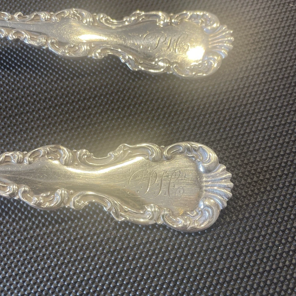 2 WM KENDRICKS SON 925 ПРОБЫ 8 «ЛОЖКИ «ЛЮДОВИК XV» С МОНОГРАММОЙ - Изображение 3 из 4