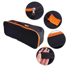 3pack Tool Pouch with Zipper Utility Small Bag for 14 inch-3pcs, Black