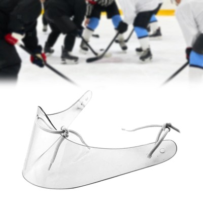 Eishockeyhelm Goalie Strapazierfähiger transparenter Nackenschutz für