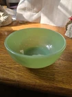 Antique Jadeite Green Footed Bowl Vintage 5 1/2 Inches