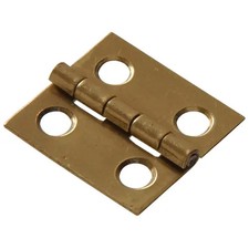 Hillman 2 in. x 1-3/16 in. Solid Brass Medium Hinge Bright Brass Finish