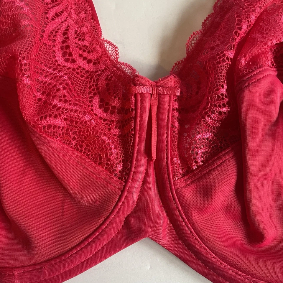 Sujetador con aros minimizador de cobertura completa Lilyette® by Bali®, 34 DD rosa brillante Foto 3 de 4