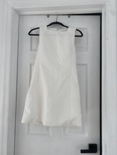 Zara - square neck ivory mini cocktail dress, size XS