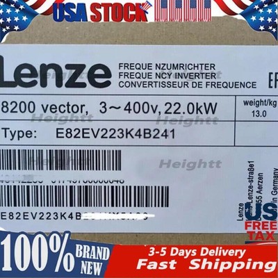 US Free TAX E82EV223K4B241 New LENZE vector Frequency Inverter E82EV223K4B241
