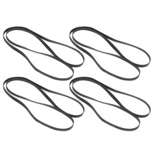  4pcs Turntable Drive Belt: Replacement Rubber Flat Belt for Record Deck