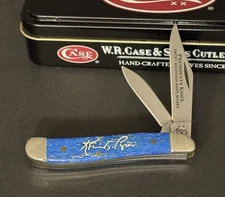 🔥 2005 Case XX 6220 Caribbean Blue Bone Peanut Pocket Knife SMKW Presidents SFO