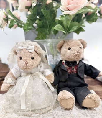 Vintage Teddy Bears Bride and Groom Wedding