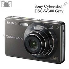 Sony Cyber-shot DSC-W300 Digital Camera 13.6MP 3x Optical Zoom Gray Auto Focus