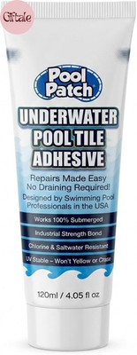 Underwater Pool Tile Adhesive (4 Oz)   Waterproof Pool Tile Setting Paste   Prof
