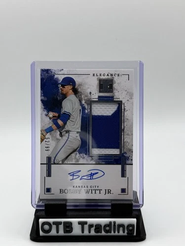 2025 Panini Impeccable - Jersey Autographs Bobby Witt Jr. #EJA-BWJ /99 (AU, MEM)