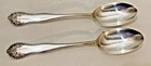 2 Sterling Silver Gorham Lancaster Rose Serving Tablespoons 3 7/8 oz Not Scrap