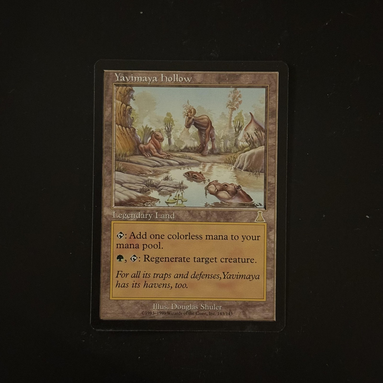 Magic The Gathering Urza's Destiny Yavimaya Hollow #143 Lightly played