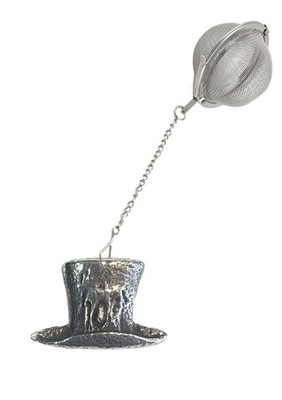 z30 Mad Hatter Zylinder Hut Tee Blatt-Ei Edelstahl Kugel Sieb