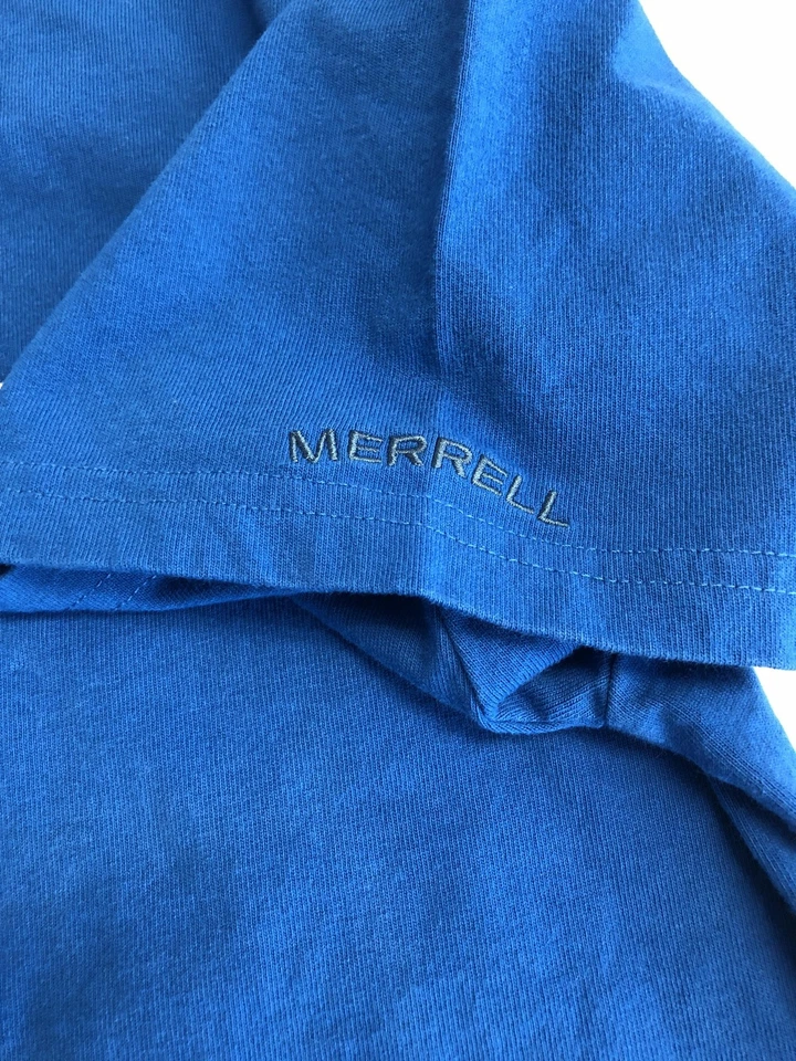 Camisa Merrell Para Hombres Mediana Bordada Zapato Parche Cuello Redondo Camiseta Foto 3 de 4