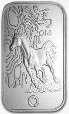 1 oz Silver Bar - Rand Refinery (Year of the Horse)
