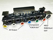 PC Engine Turbo Grafx 16 Super Grafx booster S-Video RGBS MD2 AV Conponent Out