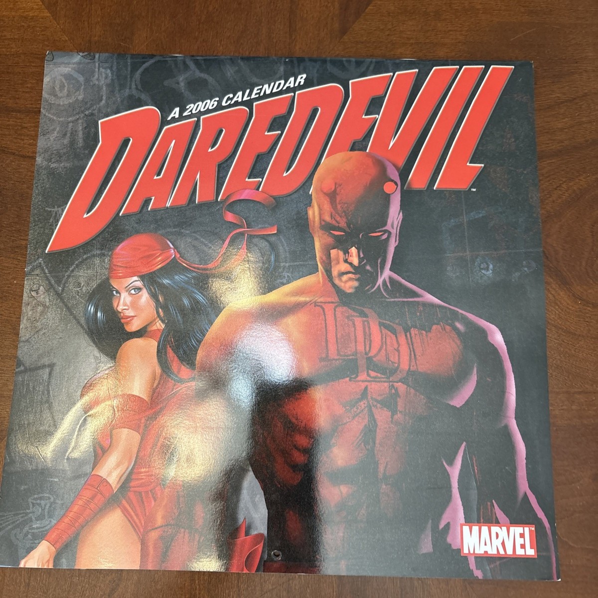 Marvel Daredevil Vintage 2005 Calendar With Comic Book Art