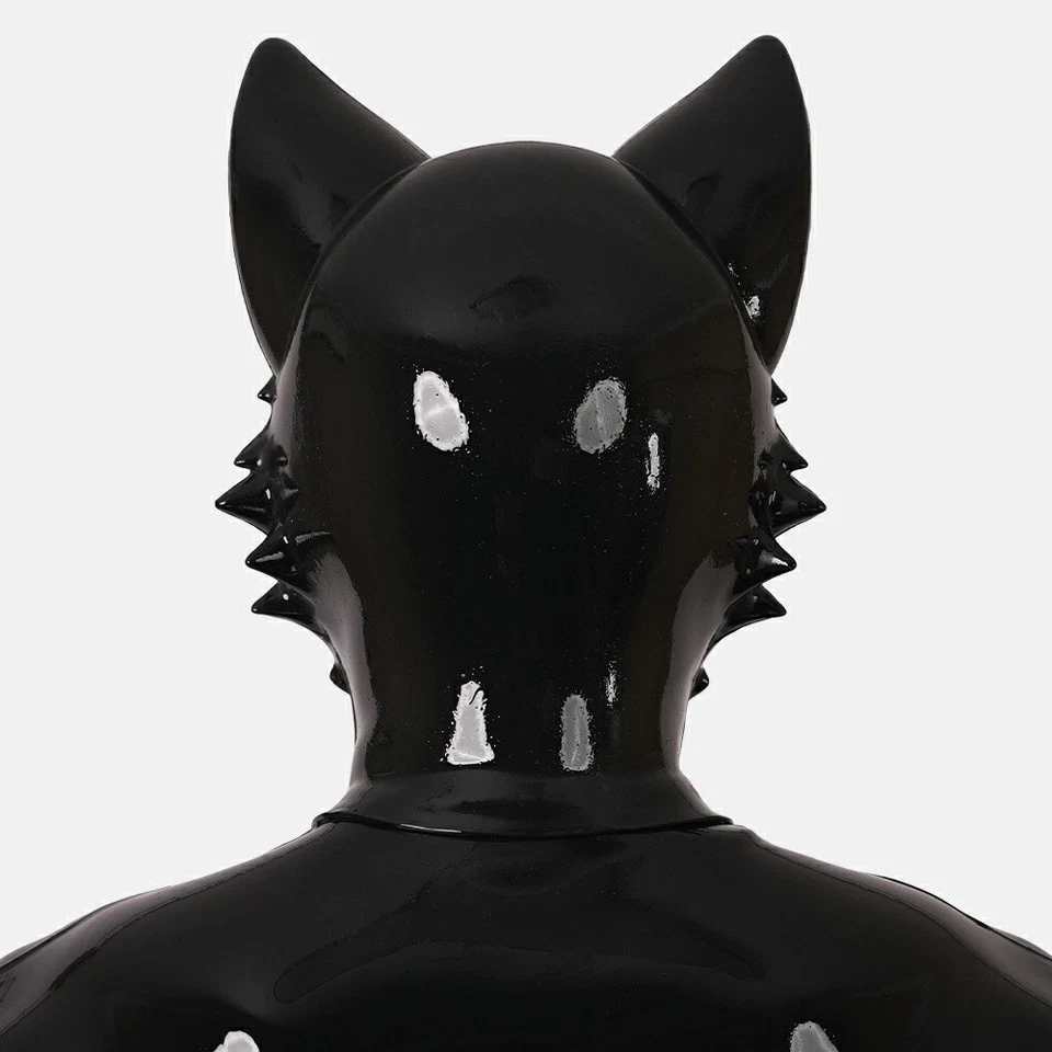 FURRJOI Silicone  BDSM Husky Hood Dog Mask Headgear For Halloween Puppy Love  - Image 4 of 4