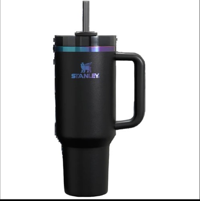 #ad #ad BLACK CHROMA Iridescent Stanley Cup 40oz Quencher H2.0 FlowState Tumbler Cup NEW $45.00