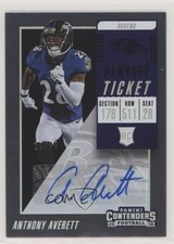 2018 Panini Contenders Rookie Playoff Ticket 10/99 Anthony Averett #177 Auto 1u0
