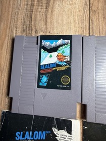 Original Nintendo NES Game Lot Kung Fu & Slalom Cartridges With Manuals 5 Screw