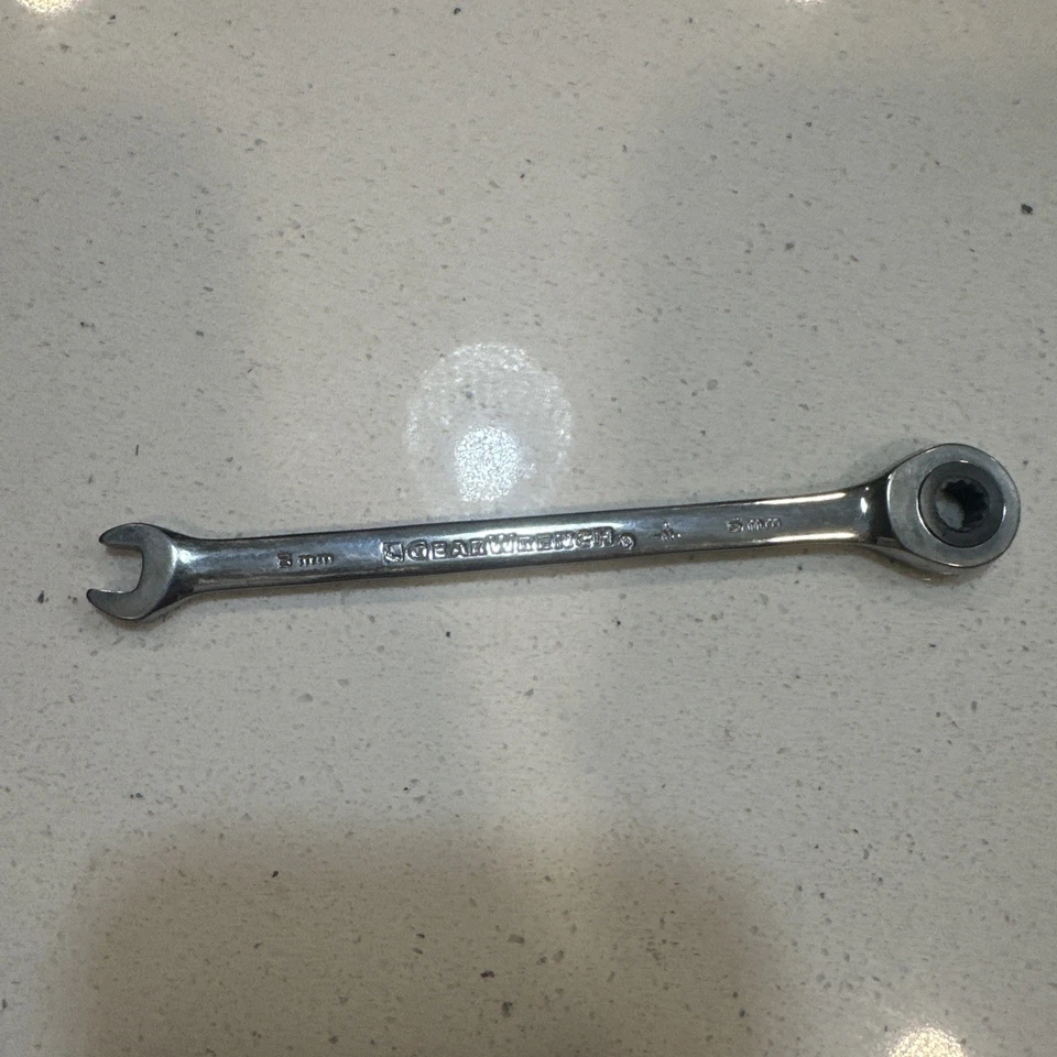 GEAR WRENCH 6MM. RATCHETING COMBINATION WRENCH, 12 POINT, 5" LONG. - Image 2 of 4