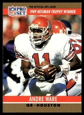 1990 Pro Set Andre Ware Rookie Detroit Lions #19B