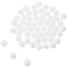 100 Pcs Polystyrene Foam White Round Smooth Spheres For Holiday Crafts