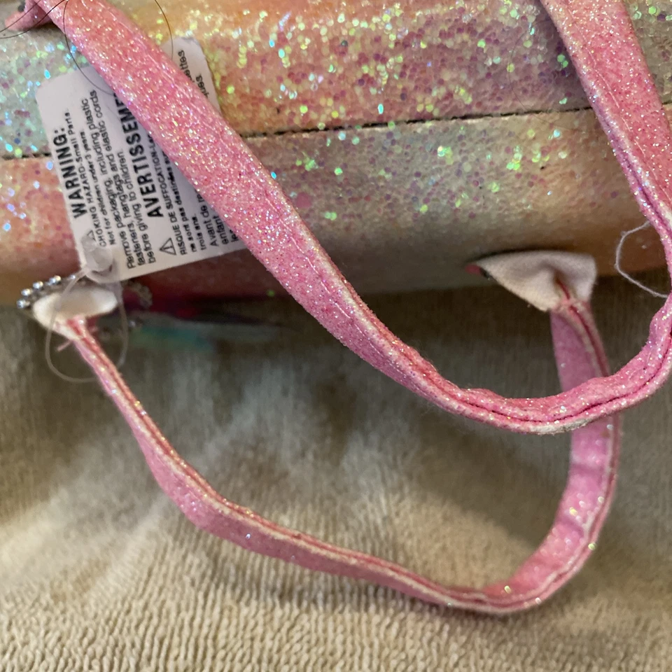 Estuche para gafas arco iris brillo. Cadena unicornio Foto 4 de 4