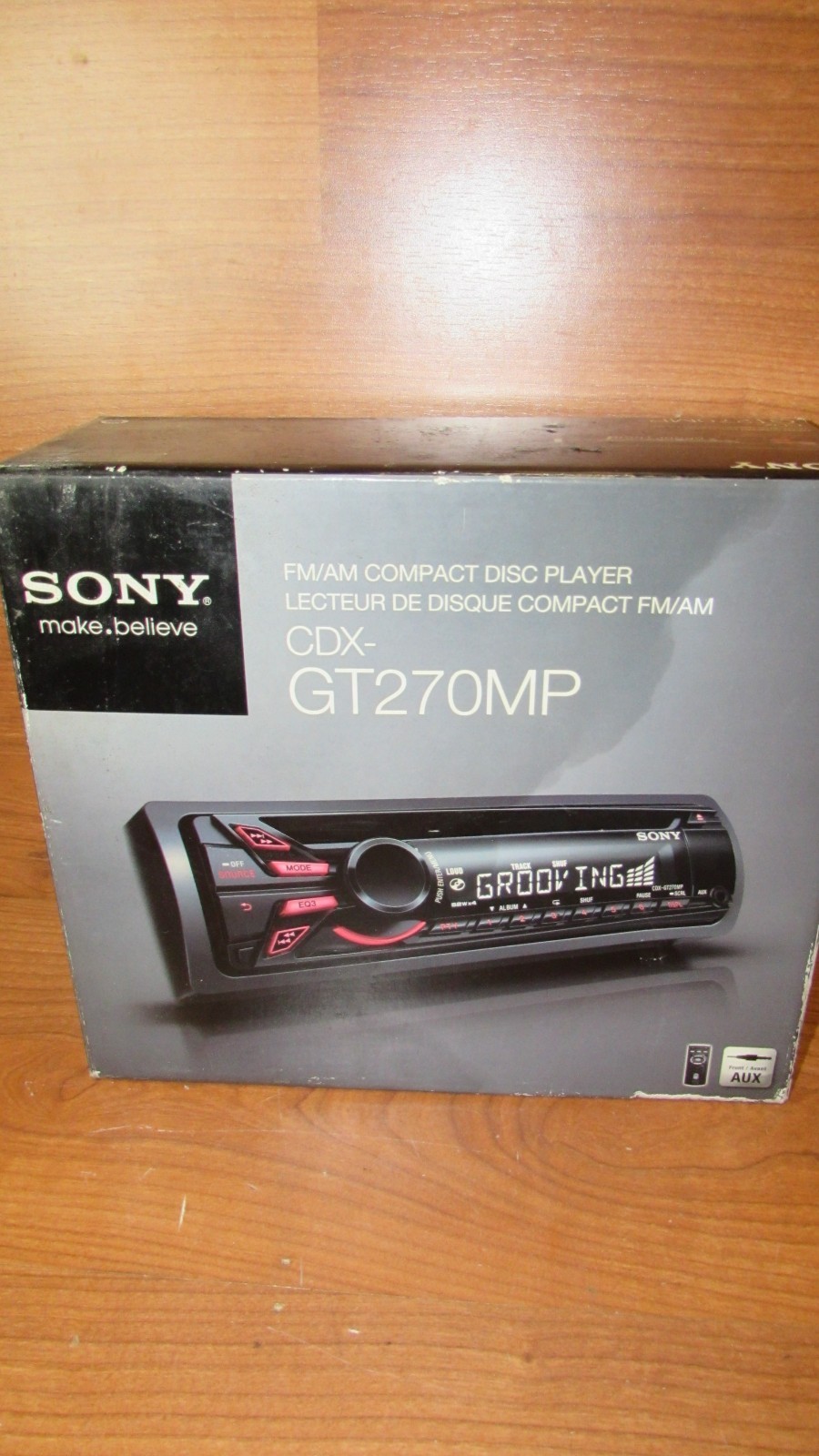 Vintage Sony CDX-GT270MP CD AM/FM Player/MP3 In Dash Receiver Car audio radio