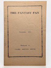 THE FANTASY FAN - November 1934 Pulp Fanzine, H.P. Lovecraft, Clark Ashton Smith