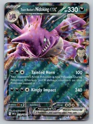 Team Rocket's Nidoking ex 119/182 Destined Rivals Double Rare Holo