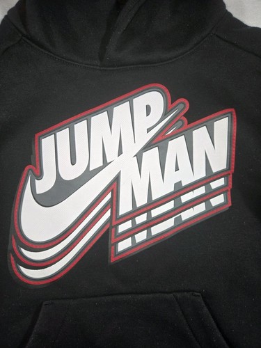 Nike Air Jordan Jump Man Pullover Hoodie Black Boys Small 8 10 Yrs - Picture 4 of 10