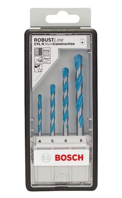 Bosch Mehrzweckbohrer Robust Line-Set CYL-9 Multi Construction 4-teilig 4-8 mm