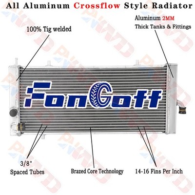 Aluminum Auxiliary Radiator 1241387 For 2017-21 Polaris RZR XP XP4 Turbo 1241115