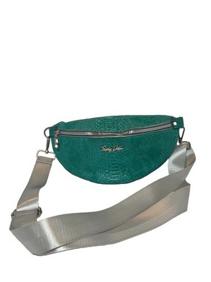 Trophy Queen Emerald Green Python Fanny/crossbody NWOT Rockabilly Pinup