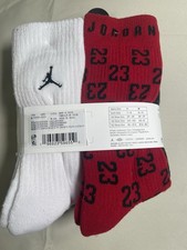 Nike Socks Jordan Big Kids Monogram Essentials Size Small 7-9