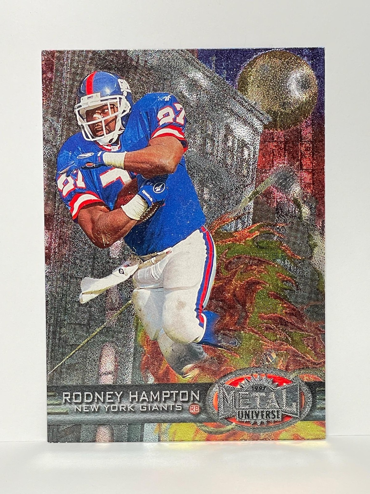 1997 Metal Universe #35 Rodney Hampton New York Giants Football