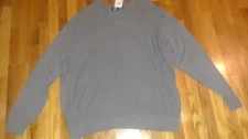 NWT Men's Cutter & Buck Gray V Neck Ribbed Cotton Sweater Size 3XB