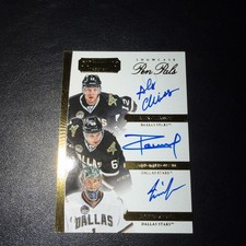 2013 Panini Dominion /50 Alex Chiasson Antoine Roussel Jack Campbell Auto DALLAS