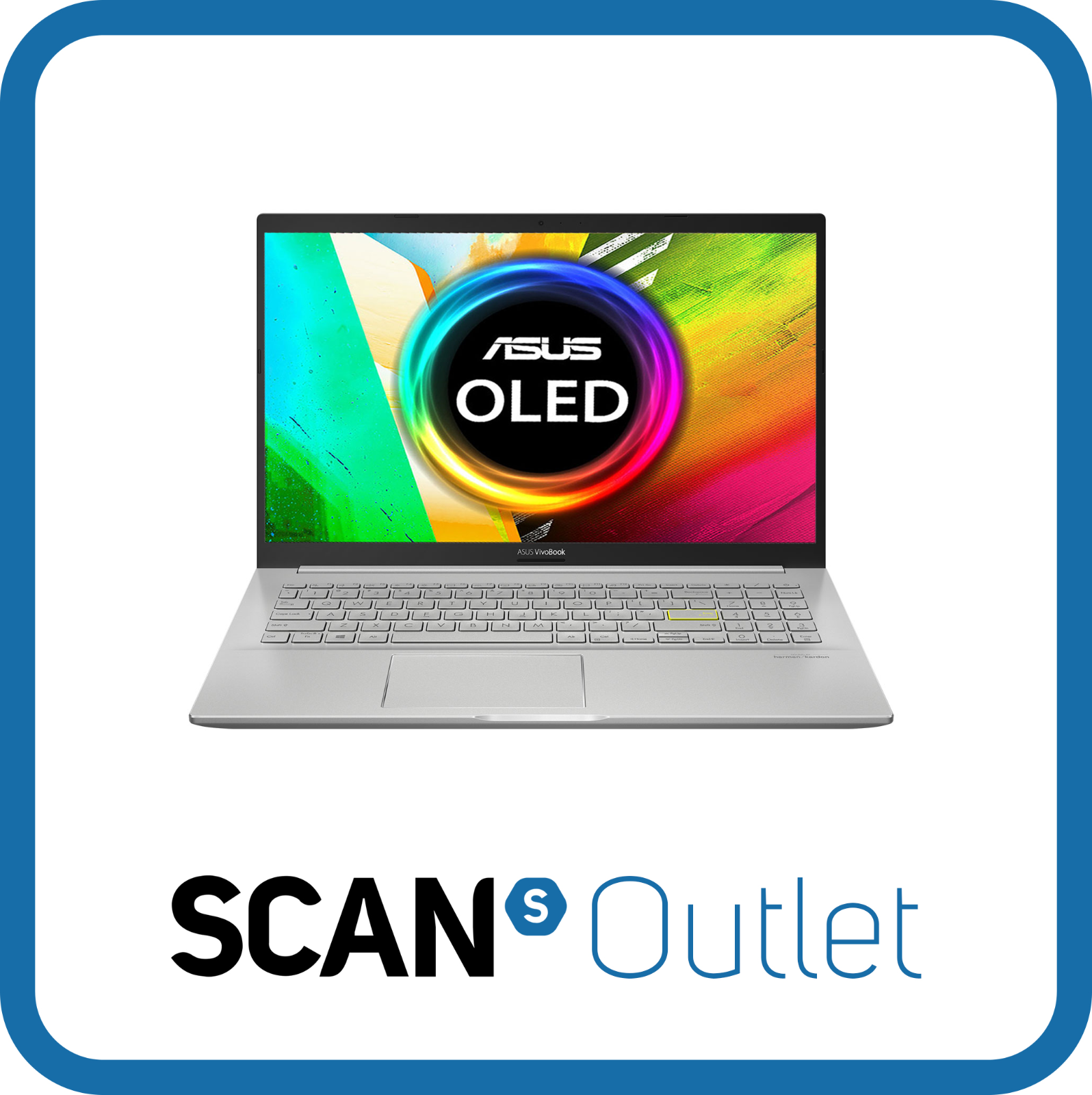 15.6"" ASUS VivoBook K513EA-L1897W, FHD OLED, i7 1165G7, 16GB DDR4, 512GB SSD