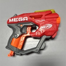 NERF MEGA Talon Dart Gun Blaster Red Gray for Kids Ages 8-11 Years