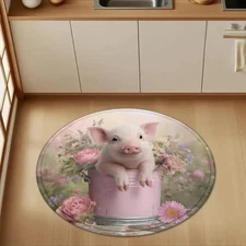 1 Flannel Floor Mat, Spring Donation Event Theme, World Wildlife Day Floor Mat,