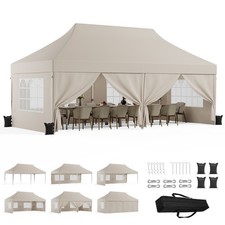 Wasserdichter, wetterfester Gartenpavillon 3 x 3/3 x 6 Meter Partyzelt