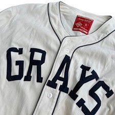 Big Boy Headgear Homestead Grays Negro Leagues Baseball Jersey Cream 5XL 20