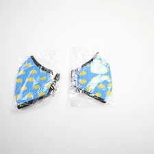 Gallaudat Bison Unbranded Face Mask/Gaiter Men's Blue/Yellow New