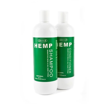 GREEN Hemp - Shampoo & Conditioner Bundle - 500ml Hemp Store Natural Paraben ...