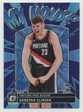 Donovan Clingan 2024-25 Donruss Optic My House Purple Holo Prizm RC Rookie #1