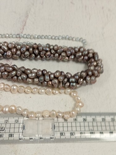 Genuine Pearl Bundle x8 Necklaces x6 Bracelets x4 Earring Pair 515g Weight - Picture 19 of 21